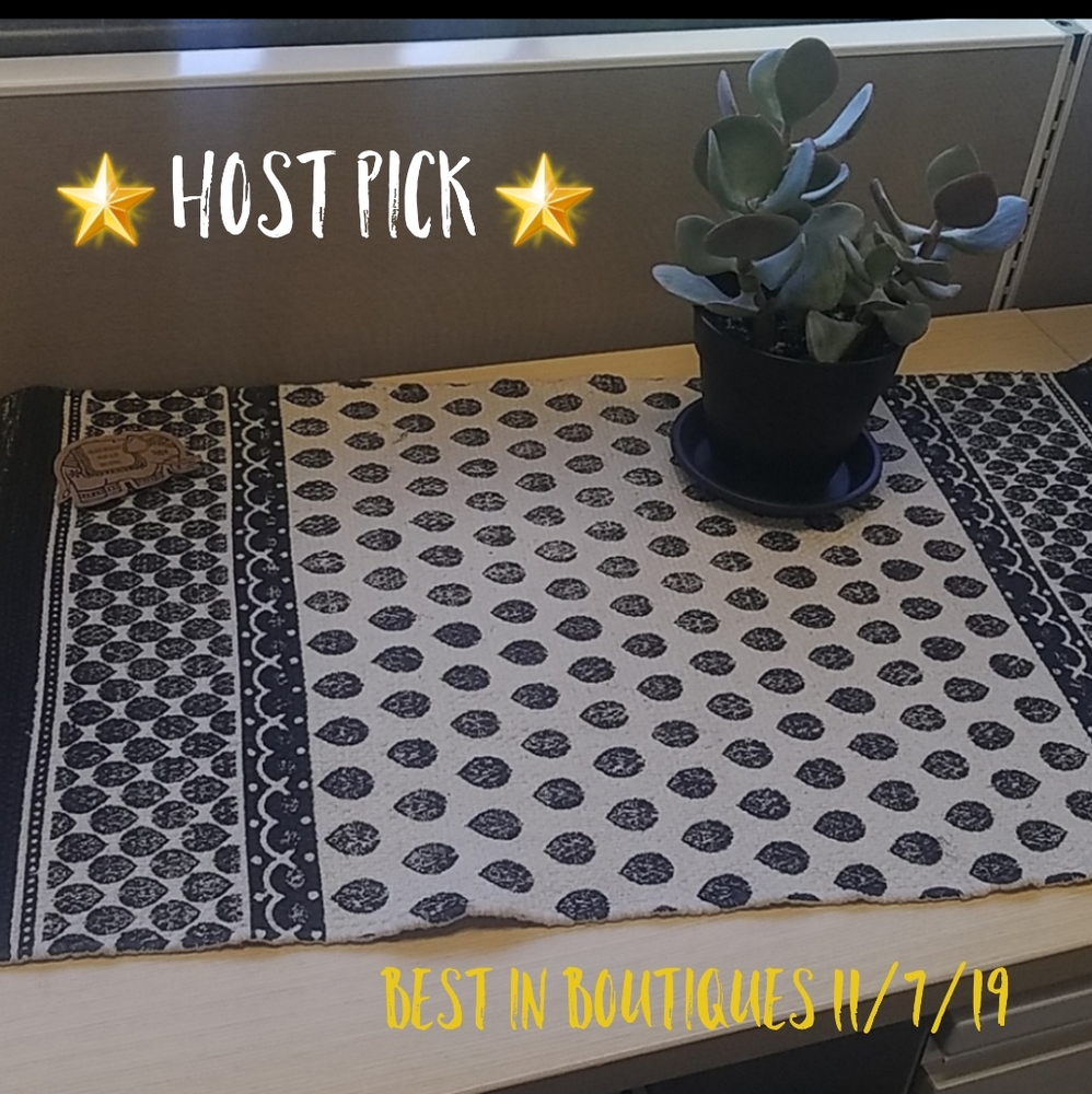 Cotton Block Print Rug